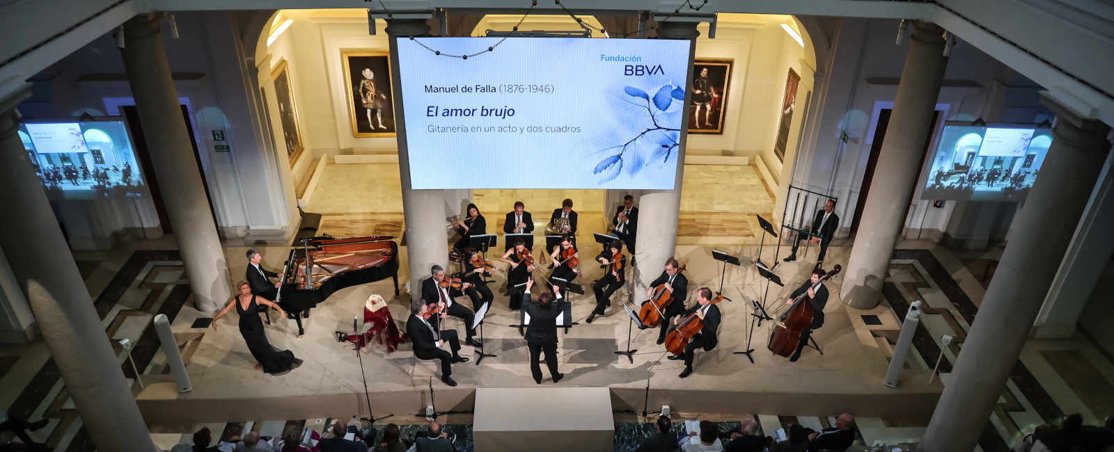 Concierto a cargo de la Orquesta de Cámara Andrés Segovia de temas de Manuel de Falla en la Fundación BBVA.