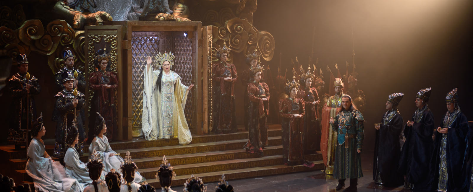 Una escena de la ópera Turandot, de Giacomo Puccini, en el Gran Teatro del Liceu.